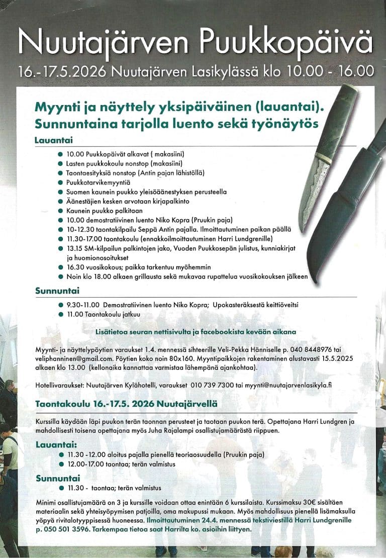 Nuutajärven Puukkopäivä 2026